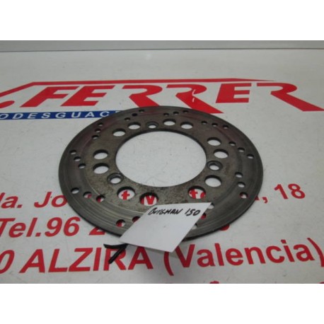 DISCO FRENO DELANTERO de repuesto de una moto SUZUKI BURGMAN 150 2003