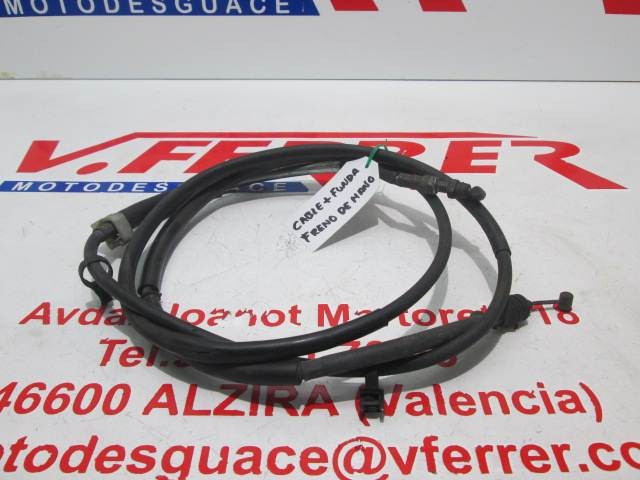 CABLE FRENO DE MANO MAS FUNDA de repuesto de una moto SUZUKI BURGMAN 650 2003.