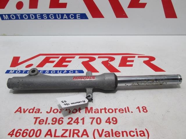 BARRA HORQUILLA DELANTERA DERECHA (PICADA, RETEN EN MAL ESTADO) de repuesto de una moto SUZUKI BURGMAN 150 UH 150 2003