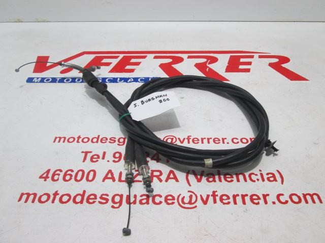 CABLES ACELERADOR de repuesto de una moto SUZUKI BURGMAN 200