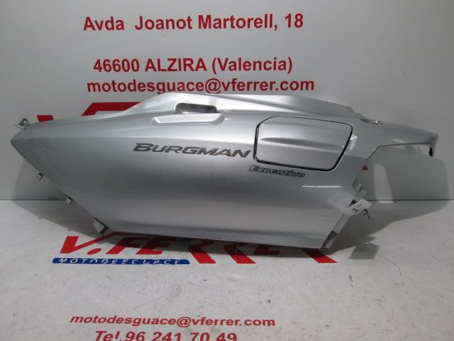 TAPA LATERAL TRASERA IZQUIERDA de repuesto de una moto SUZUKI BURGMAN 650 ABS 2006