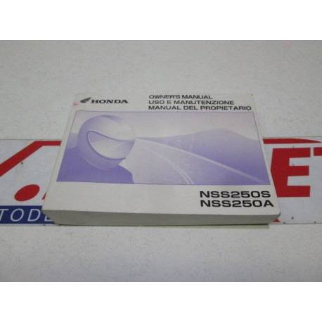 MANUAL DEL PROPIETARIO HONDA FORZA 250 EX 2009