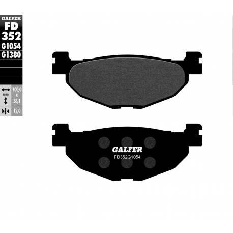 BRAKE PAD SET GALFER FD352-G1054