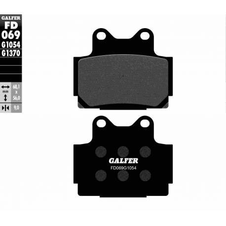 BRAKE PAD SET GALFER FD069-G1054