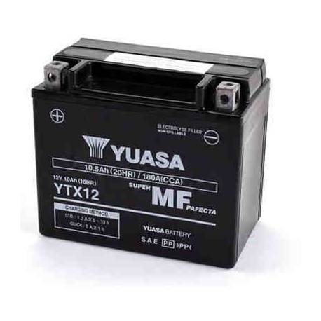 Batería Yuasa Moto Yt12b-Bs 12v 10ah - Motodesguace Vferrer