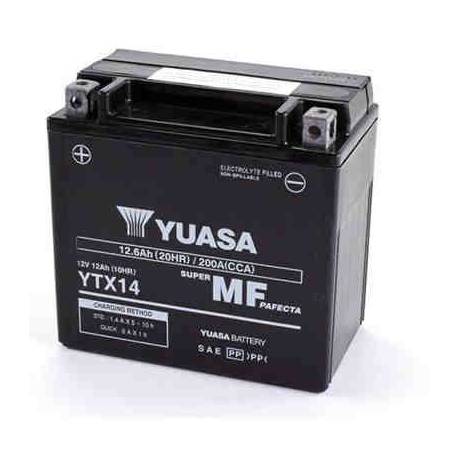 Batería Yuasa Moto Ytx14-Bs 12v 12ah - Motodesguace Vferrer